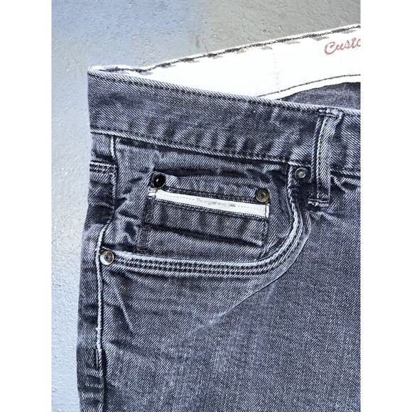 VANS Off The Wall Men’s Black Denim Jeans V76 Slim Fit Size W32 L34 - Picture 4 of 6